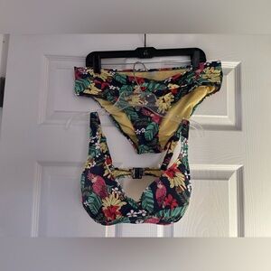 No Gossip Floral Tropical Bikini Set